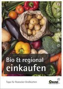 Titelbild der Broschüre - Gemüse Pilze BUND Logo - Titel Bio und regional einkaufen